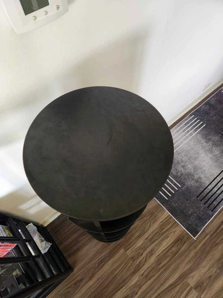 Black 4-Tier Rotating Bookshelf - photo 2