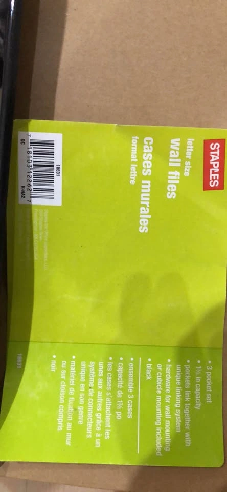 Letter Size Wall Files Pockets ( QTY: 2) - photo 2