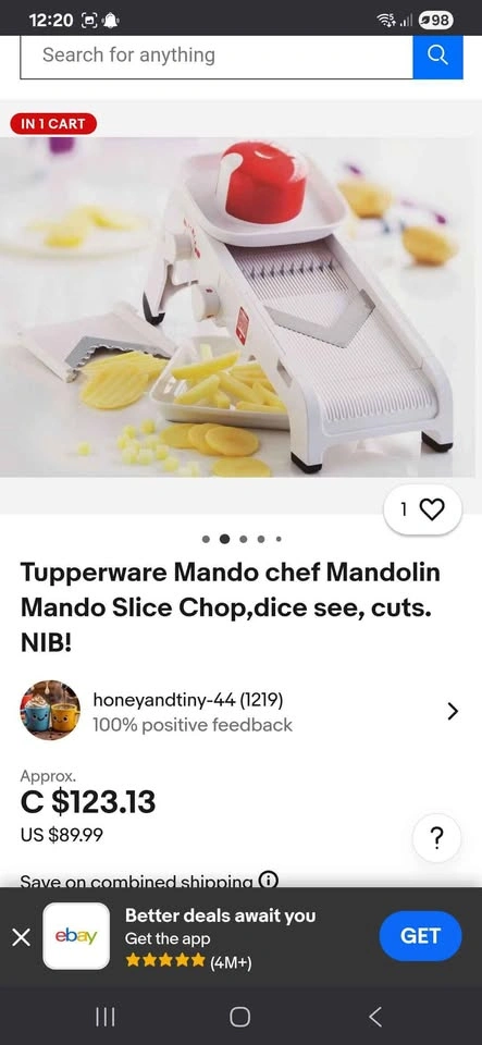 Tupperware mandoline