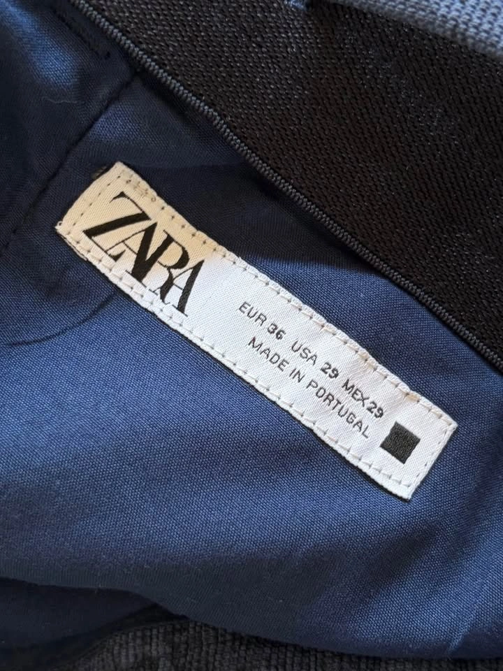Zara man blue ABSTRACT / WATERCOLOUR Patterned pants - photo 3