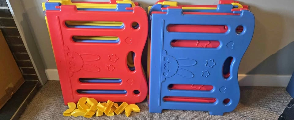 Baby Playpen / Safety Play Yard – 10 Panels with Connectors