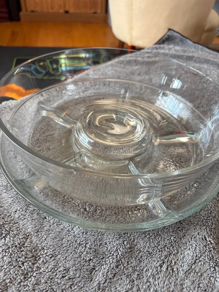 Vintage Pyrex Clear Glass With Cover - photo 4