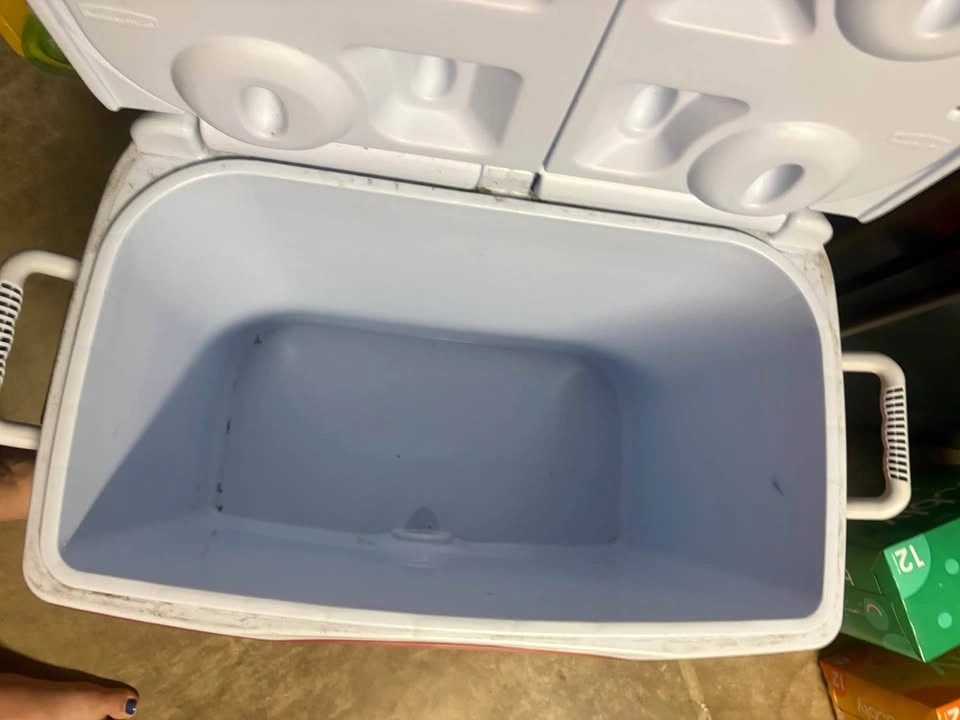 Rubbermaid Red and White Cooler - photo 2