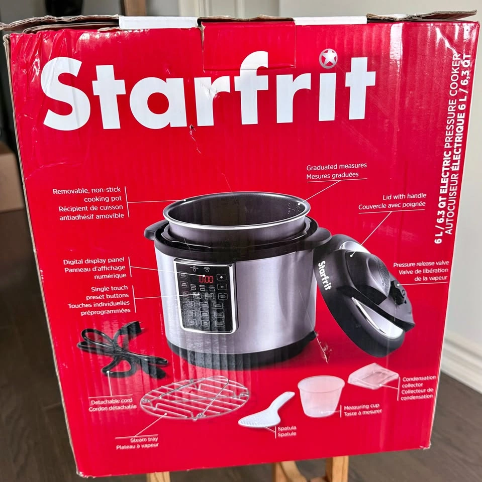 Starfrit 6L Electric Pressure Cooker - Brand New