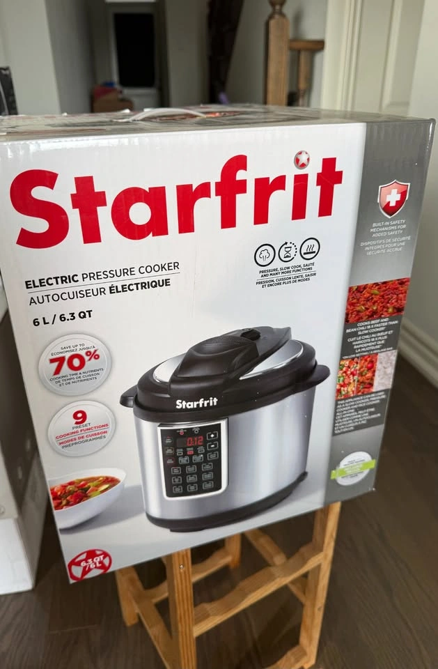 Starfrit 6L Electric Pressure Cooker - Brand New - photo 3