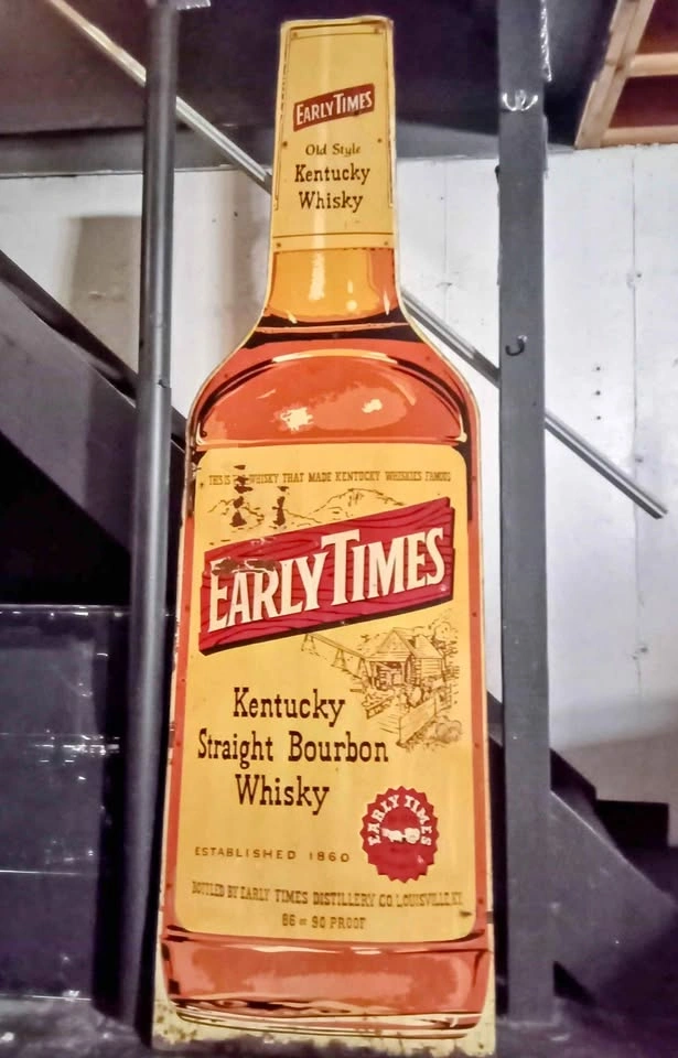 Early Times Kentucky Straight Bourbon Whisky Metal Sign