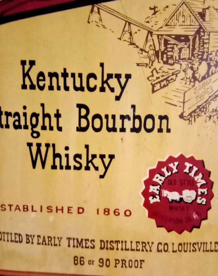 Early Times Kentucky Straight Bourbon Whisky Metal Sign - photo 2