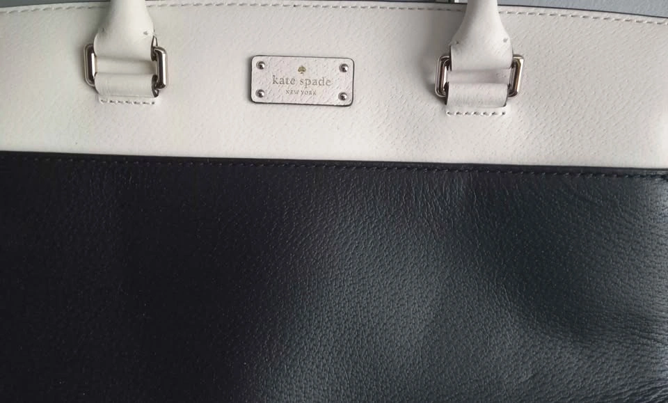 Kate Spade New York Black and White Leather Satchel - photo 2