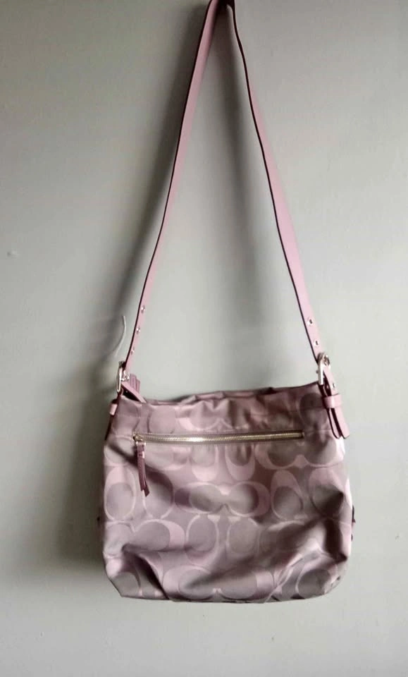 Coach Signature Pink Crossbody Bag