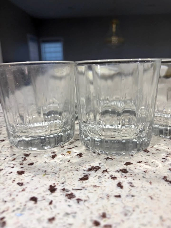 A set of old fashioned glasses
