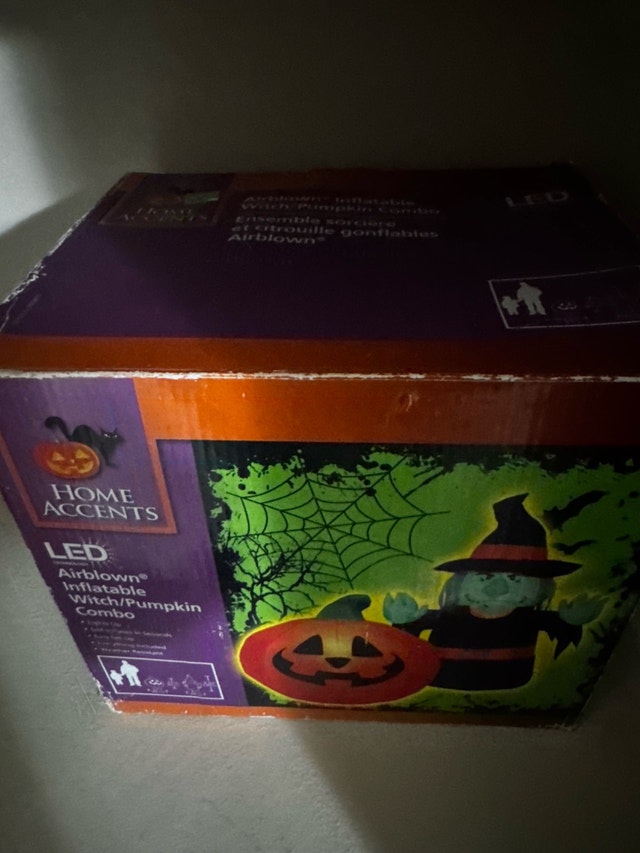 Home Accents Airblown Inflatable Witch and Pumpkin Combo - photo 2