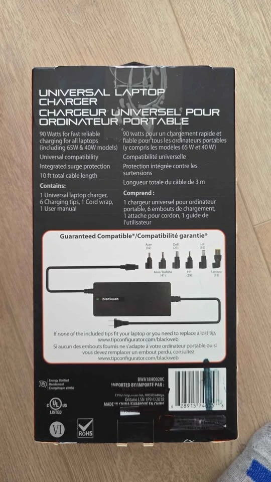 Blackweb 90W Universal Laptop Charger - photo 2