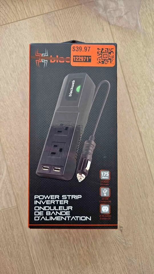 Blackweb 175W Power Strip Inverter