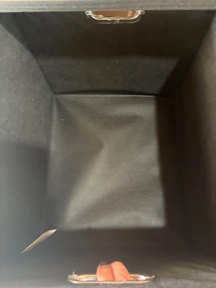 4 Black Fabric Storage Cubes - photo 2