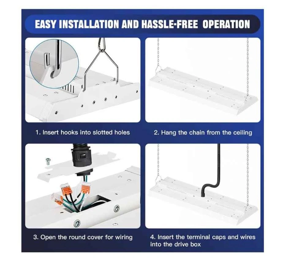 Brand new LED Linear Shop Lights 200/150/100W 4-Pack - photo 4
