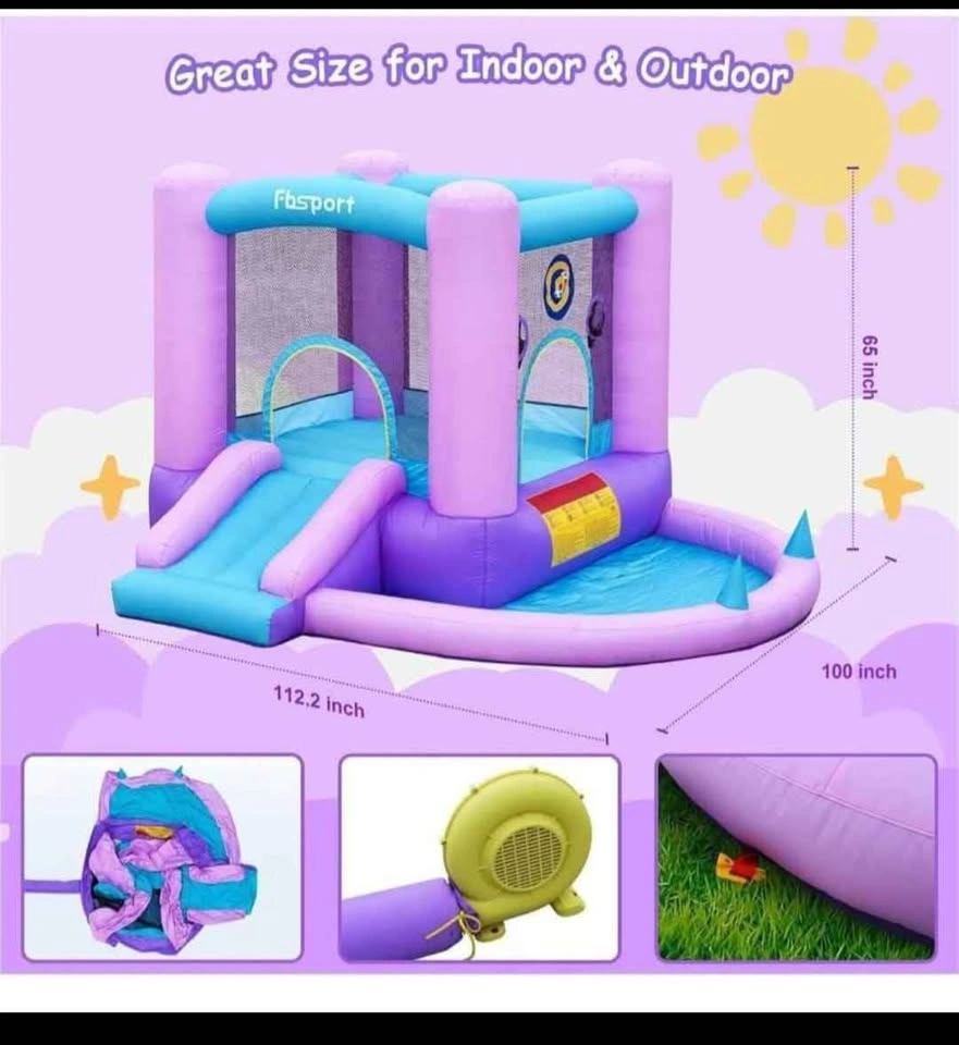 Inflatable Bounce House with Slide and Ball Pit - photo 4