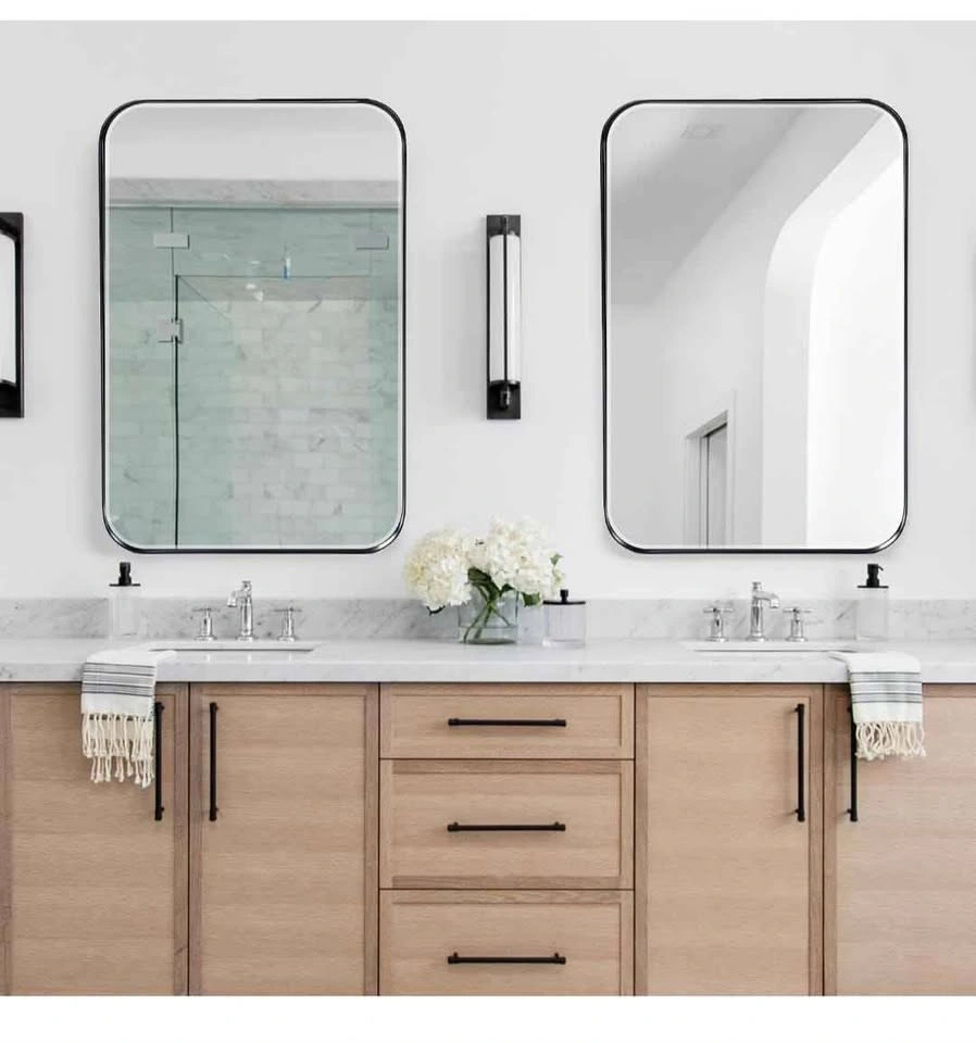 Brand new Black Medicine Cabinet Mirror with 2 Shelves - photo 4