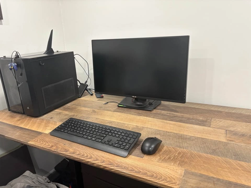 Automatic large solid wood standing desk - photo 3