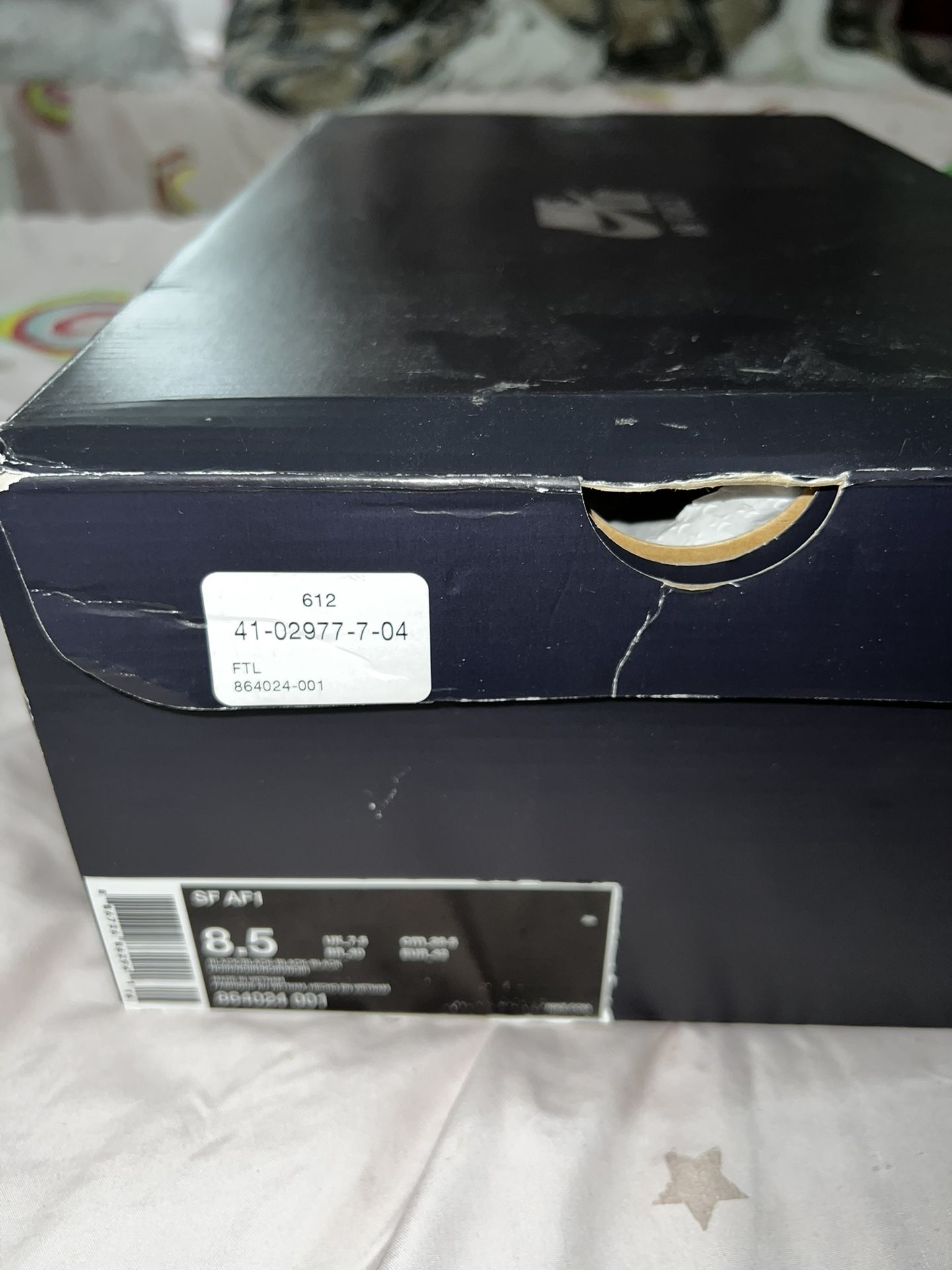 2017 SF Air Force 1 Black Gum Size 8 1/2 Brand New - photo 2