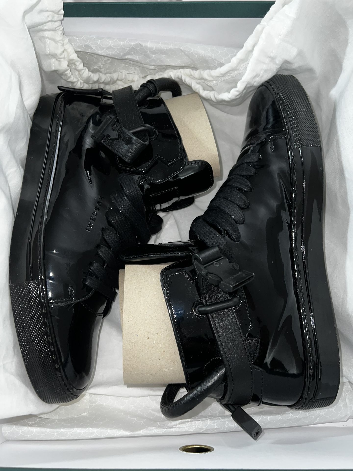 Buscemi 100MM Clip Black Patent Size 8 (41) - photo 2