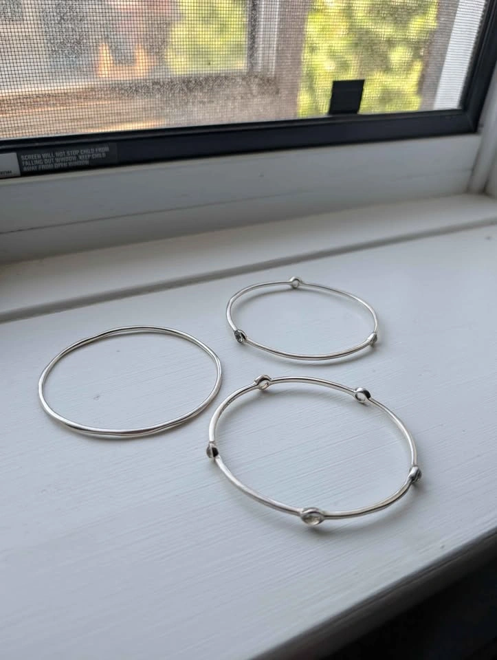 Ippolita Silver and Crystal Set of Three Bracelets - photo 2