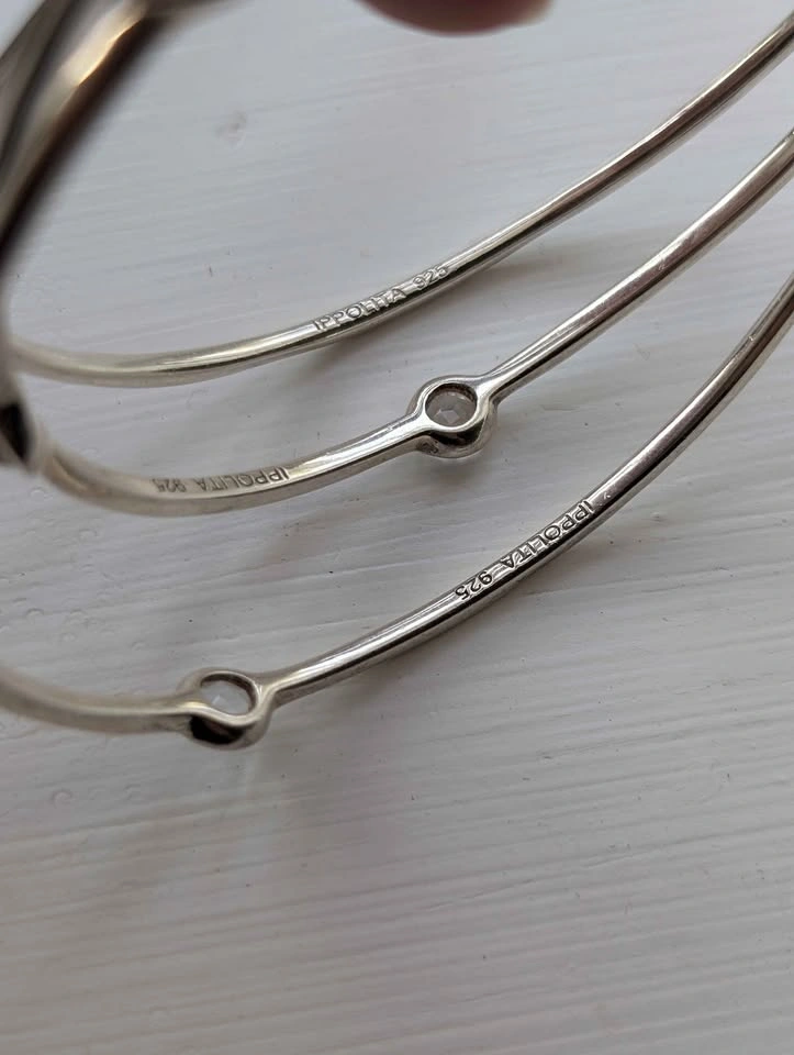 Ippolita Silver and Crystal Set of Three Bracelets - photo 3