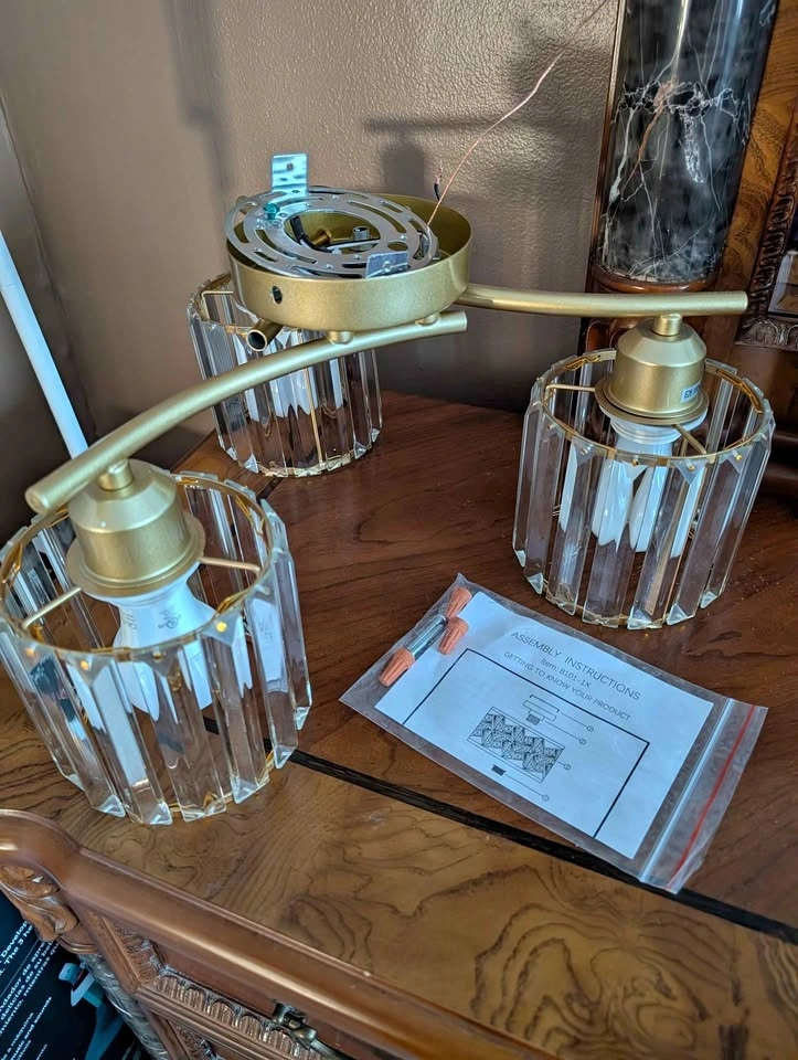Three Bulb Light Fixture