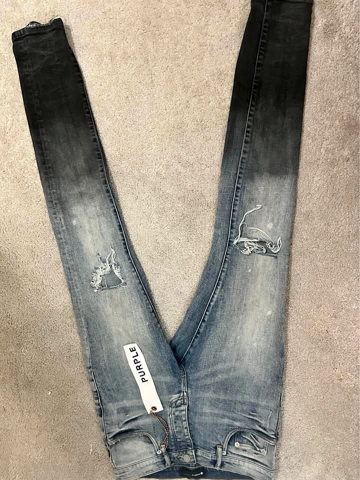 Purple jeans