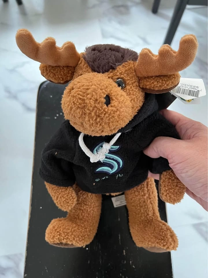 New Seattle Kraken Stuff Toy With Sweater