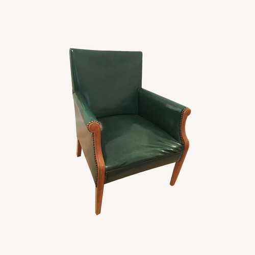 Mid-Century Vintage Emerald Green Armchair