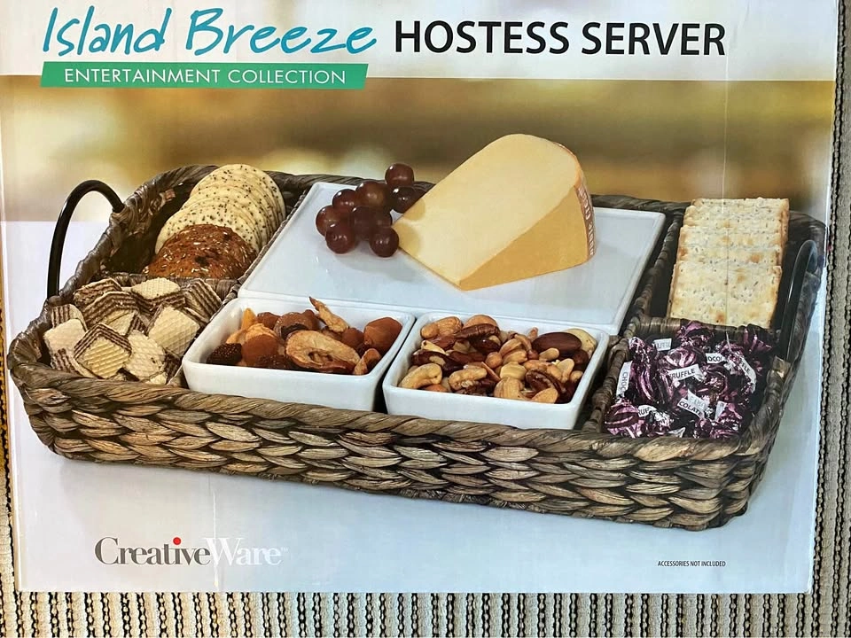 New in Box - Server and entertainment basket for guests