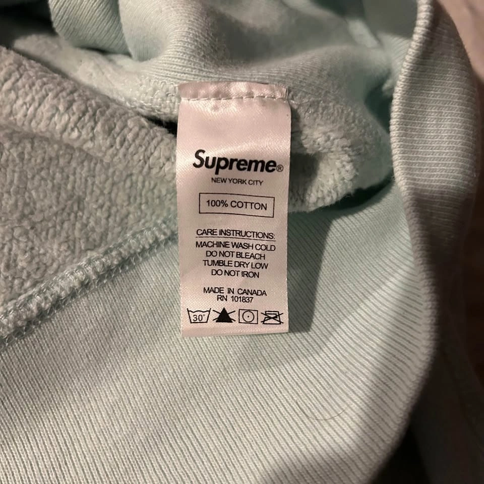 Supreme Box Logo Hoodie Ice Blue Size Large - photo 5