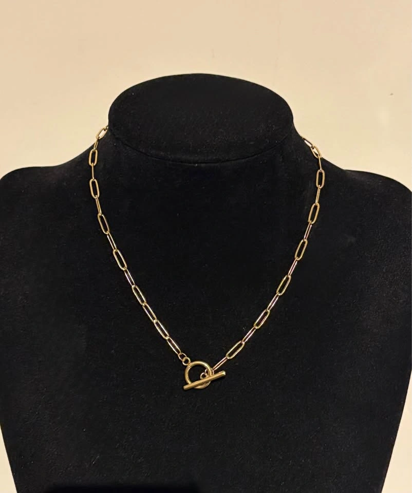 Toggle Clasp Paperclip Necklace 18” - photo 3