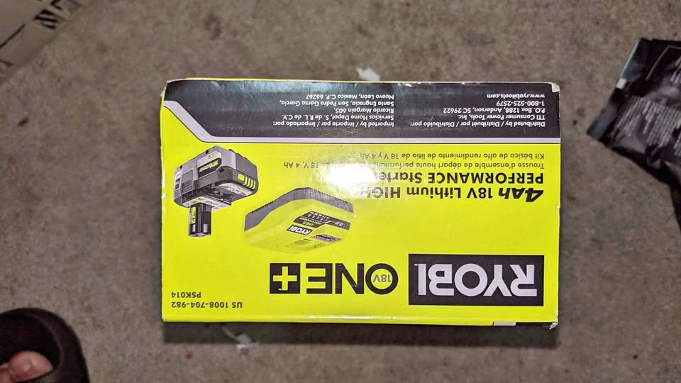Ryobi ONE+ HP BATTERY STARTER KIT