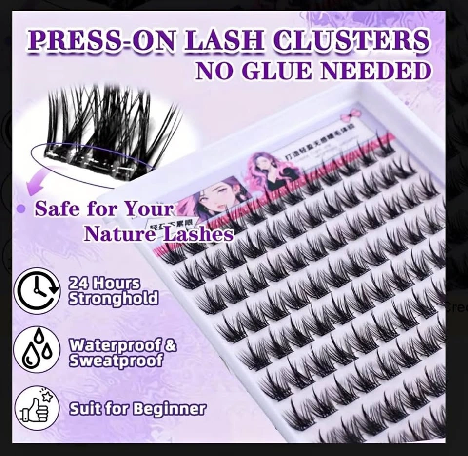 Self-Adhesive False Eyelashes 120 Clusters