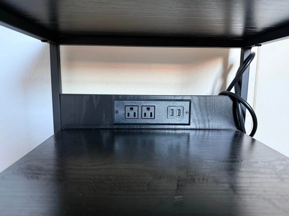 Side Table with Built-In Power Strip - photo 3