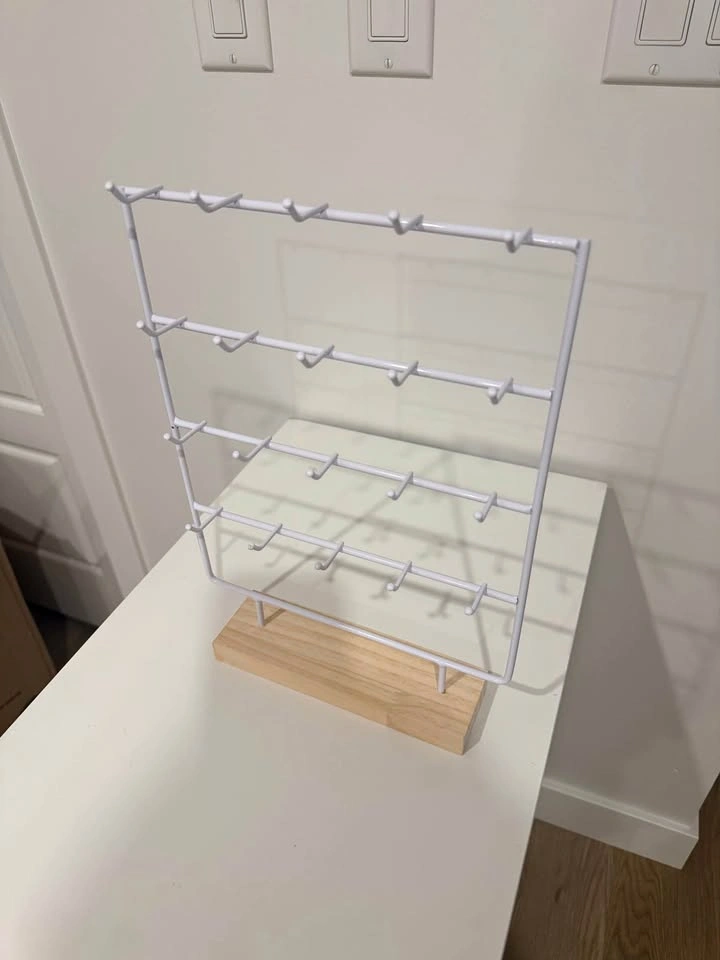 Wooden earrings display stand rack (4 layers)