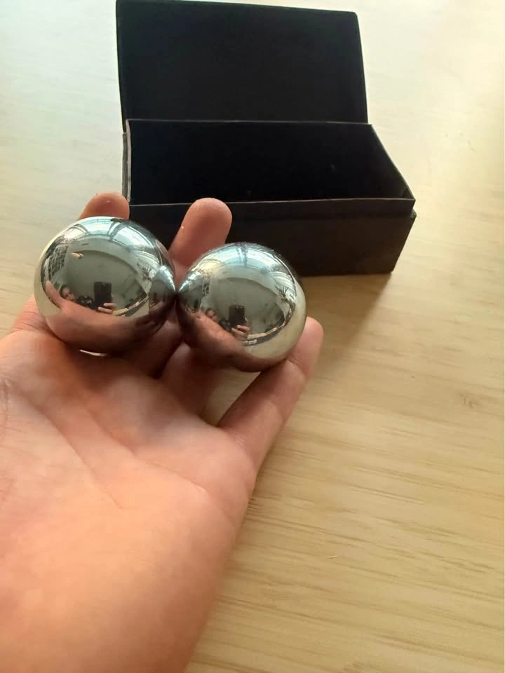 Stainless Steel Baoding Balls Set, 1.2 Inches - photo 2