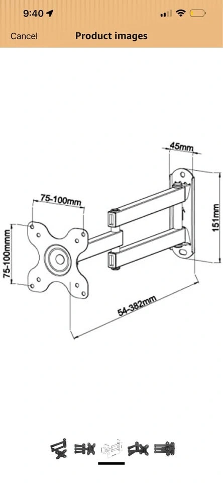 Monitor/TV wall mount (only 1) - photo 4
