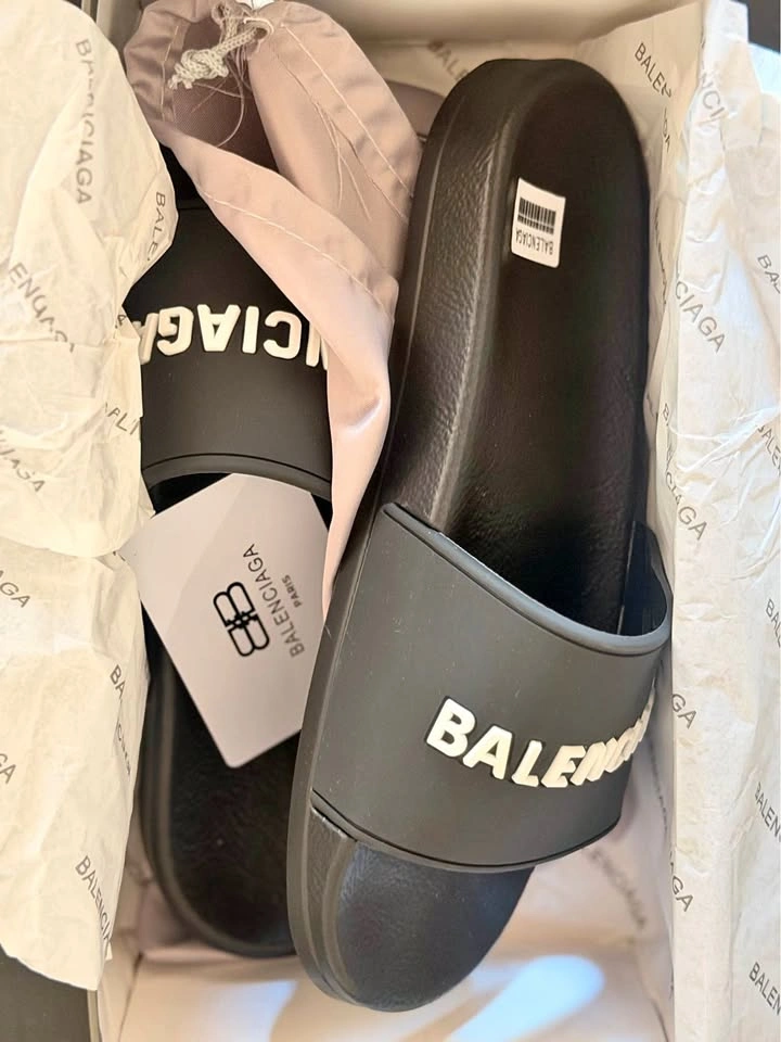 Balenciaga Slides Black with Box & Dust Bag