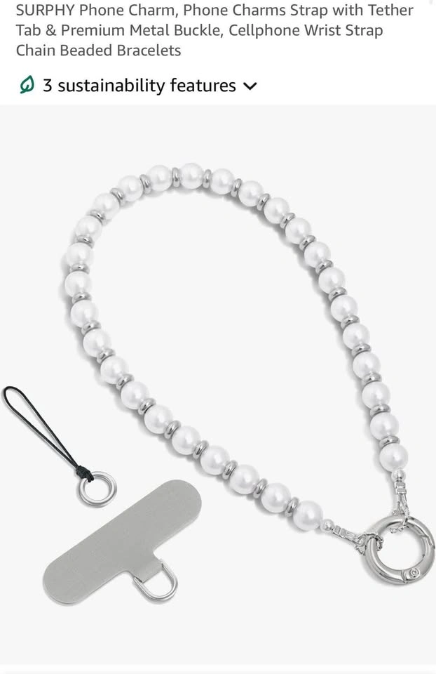 Phone Charm Strap with Tether Tab & Metal Buckle - photo 2
