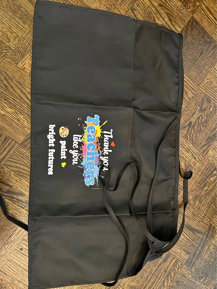 Teacher appreciation half apron