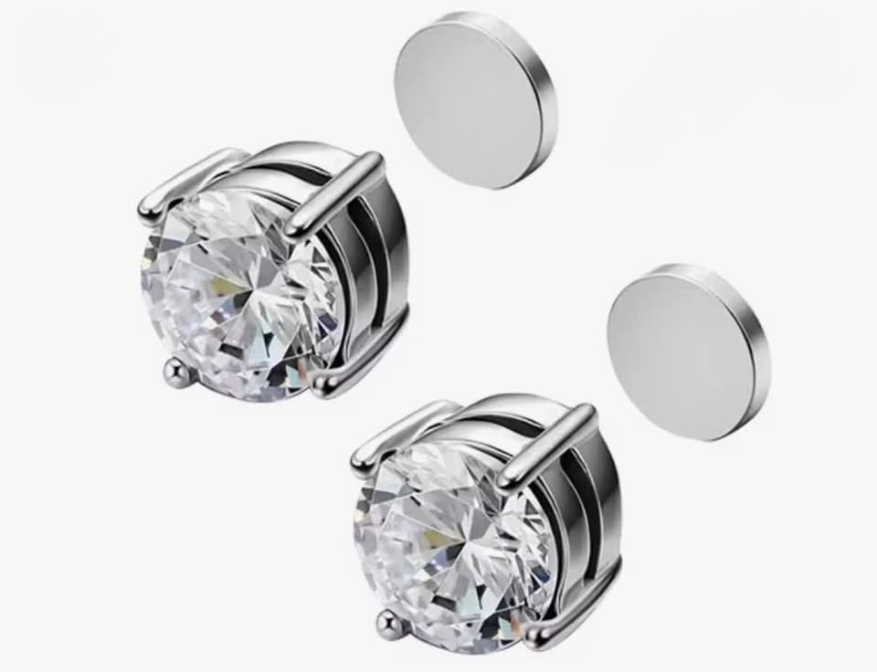 Unisex Magnetic Earrings Stainless Steel - photo 2