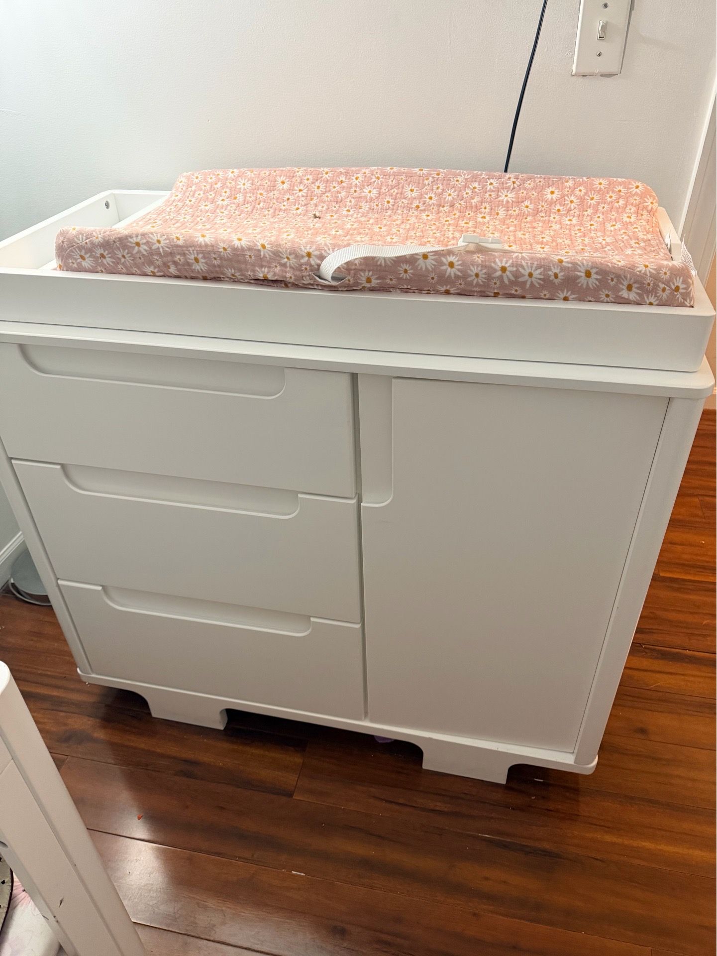 Baby Changing Table Dresser with Storage – White - photo 2