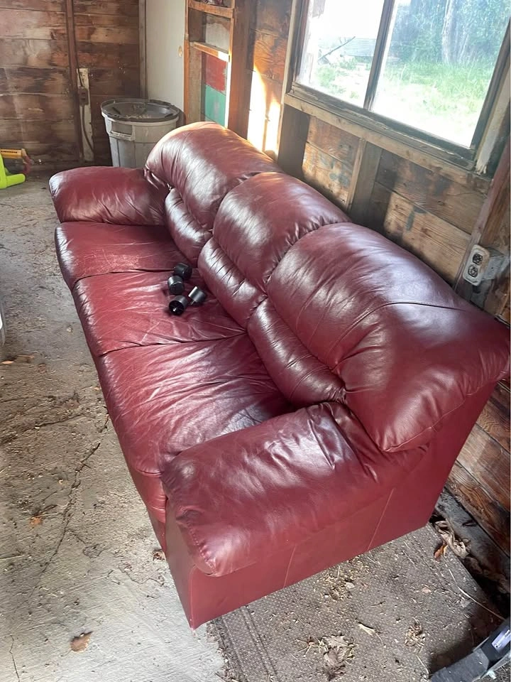 Leather couch