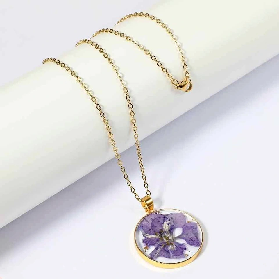 🌸 Real Dried Flower Necklace | 1-of-1 Handmade Unique Piece