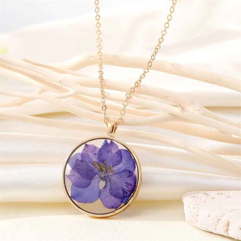 🌸 Real Dried Flower Necklace | 1-of-1 Handmade Unique Piece - photo 3