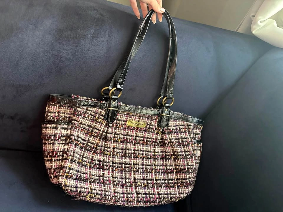 Coach galaxy tweed purse