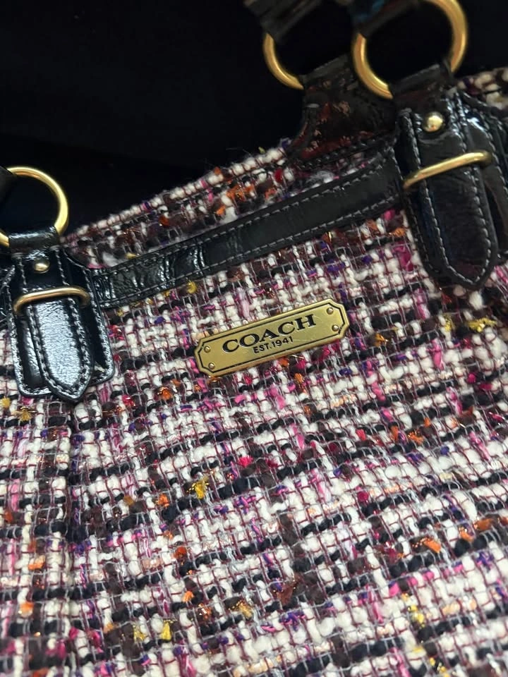 Coach galaxy tweed purse - photo 4