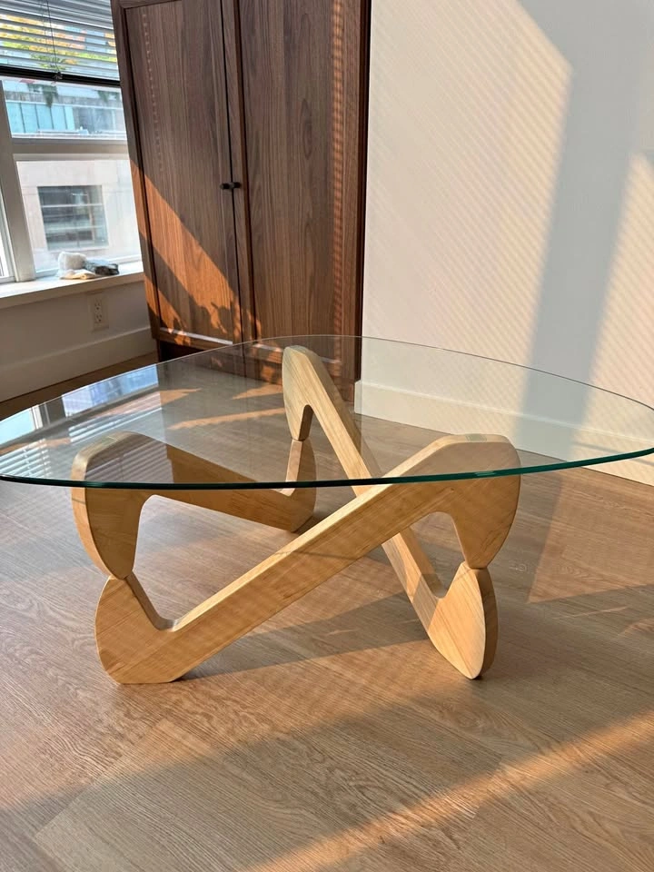 Modern Triangle Glass Table